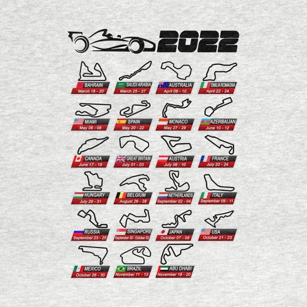 2022 Race Calendar by wirajayakusuma